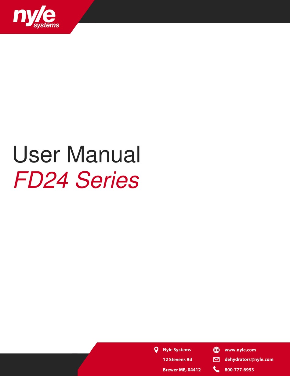 NYLE SYSTEMS FD10 USER MANUAL Pdf Download ManualsLib