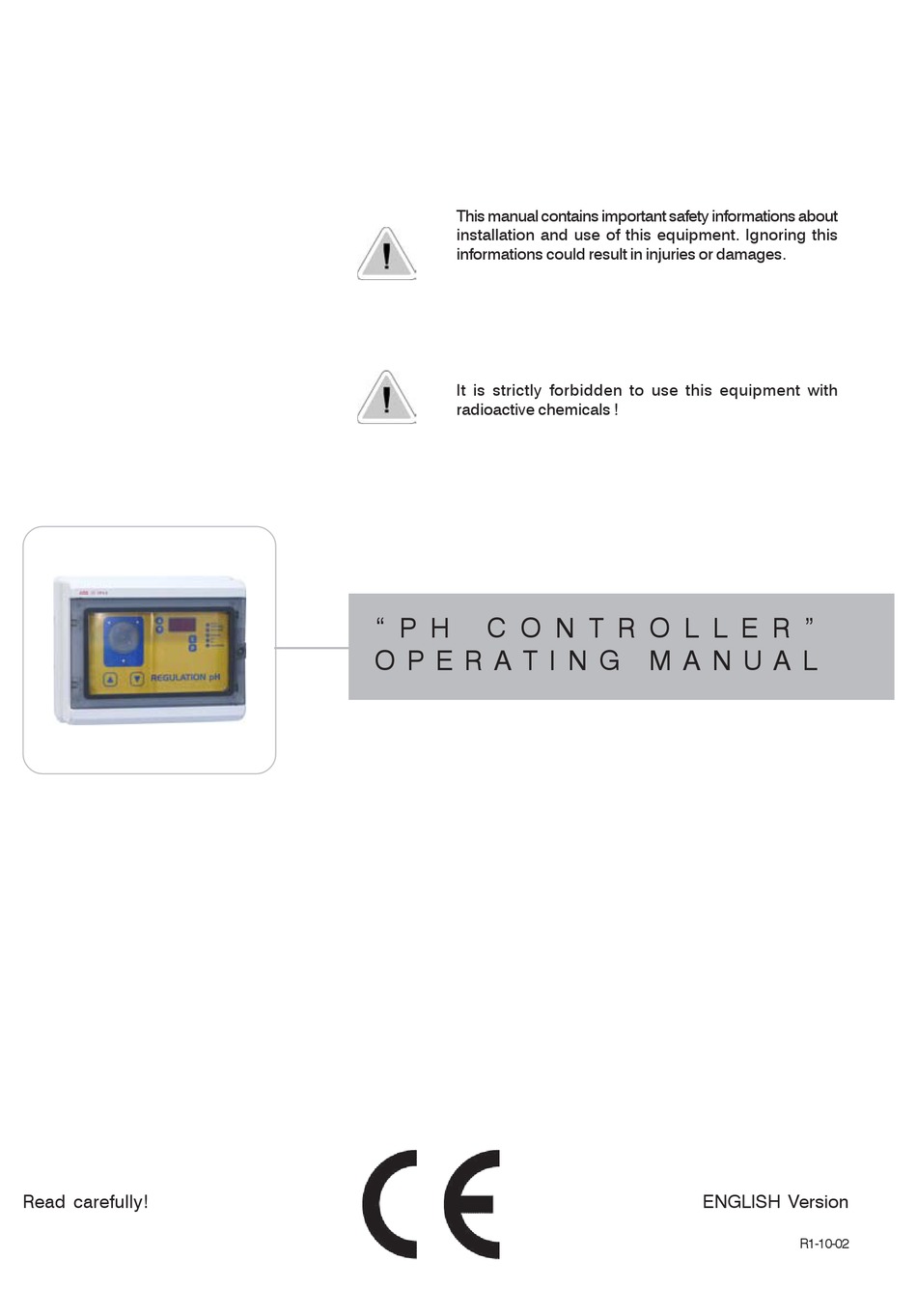 EMEC PH CONTROLLER OPERATING MANUAL Pdf Download ManualsLib