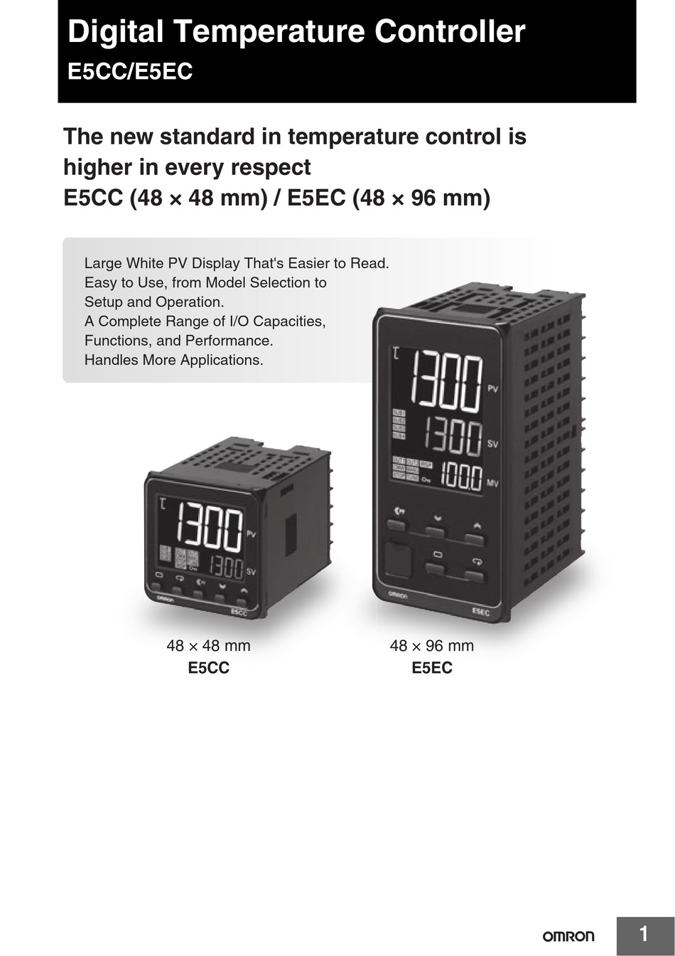 Omron E5cc Manual Pdf Download Manualslib