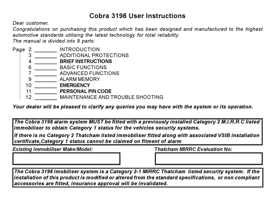 Cobra 3198 User Instructions Pdf