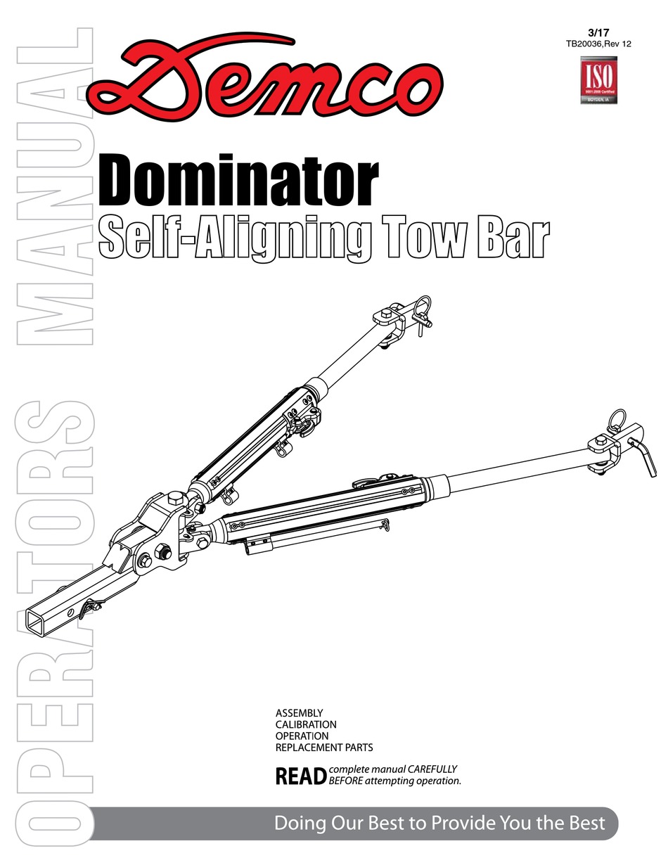 DEMCO DOMINATOR MANUAL Pdf Download ManualsLib