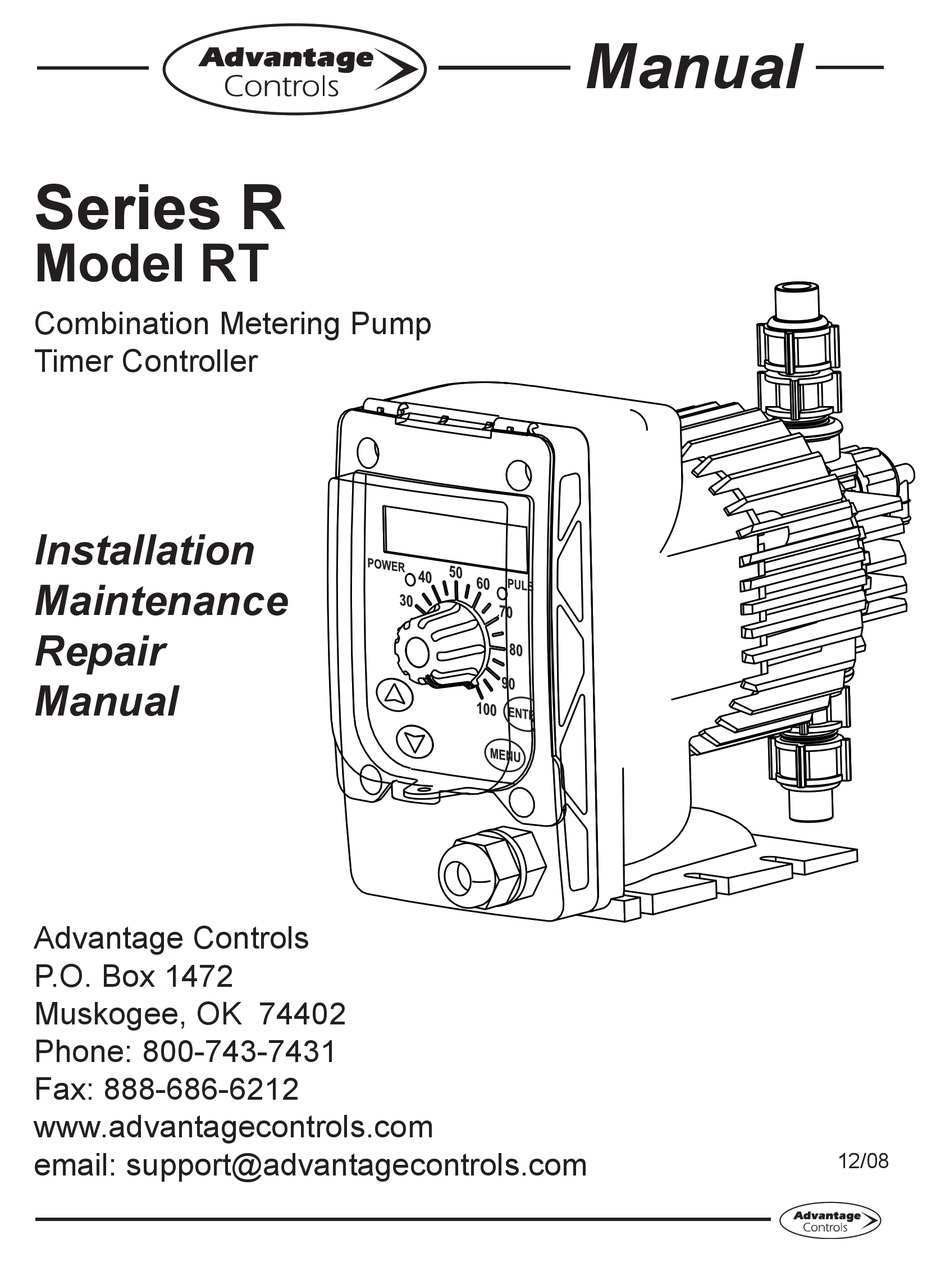 ADVANTAGE CONTROLS RT INSTALLATION MAINTENANCE REPAIR MANUAL Pdf