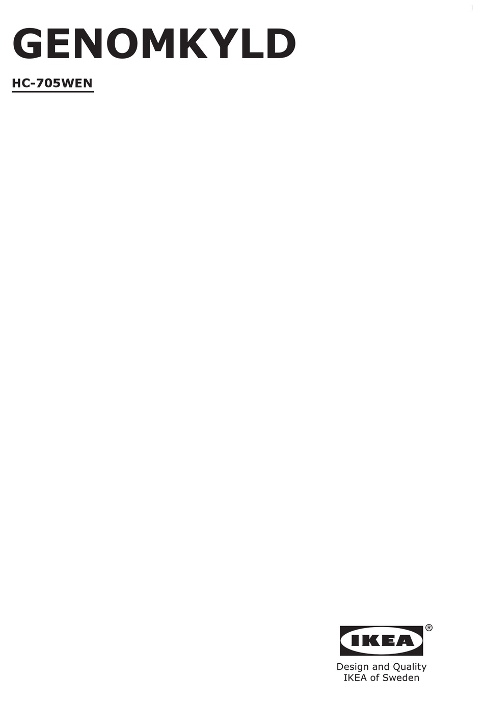 Ikea Genomkyld Instructions Manual Pdf Download Manualslib