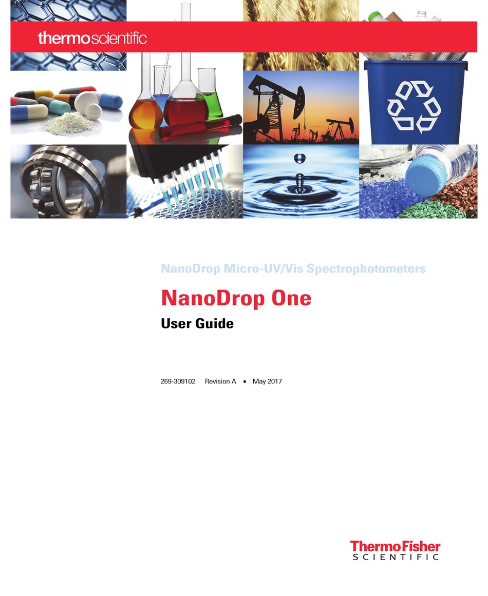 THERMO SCIENTIFIC NANODROP ONE USER MANUAL Pdf Download | ManualsLib
