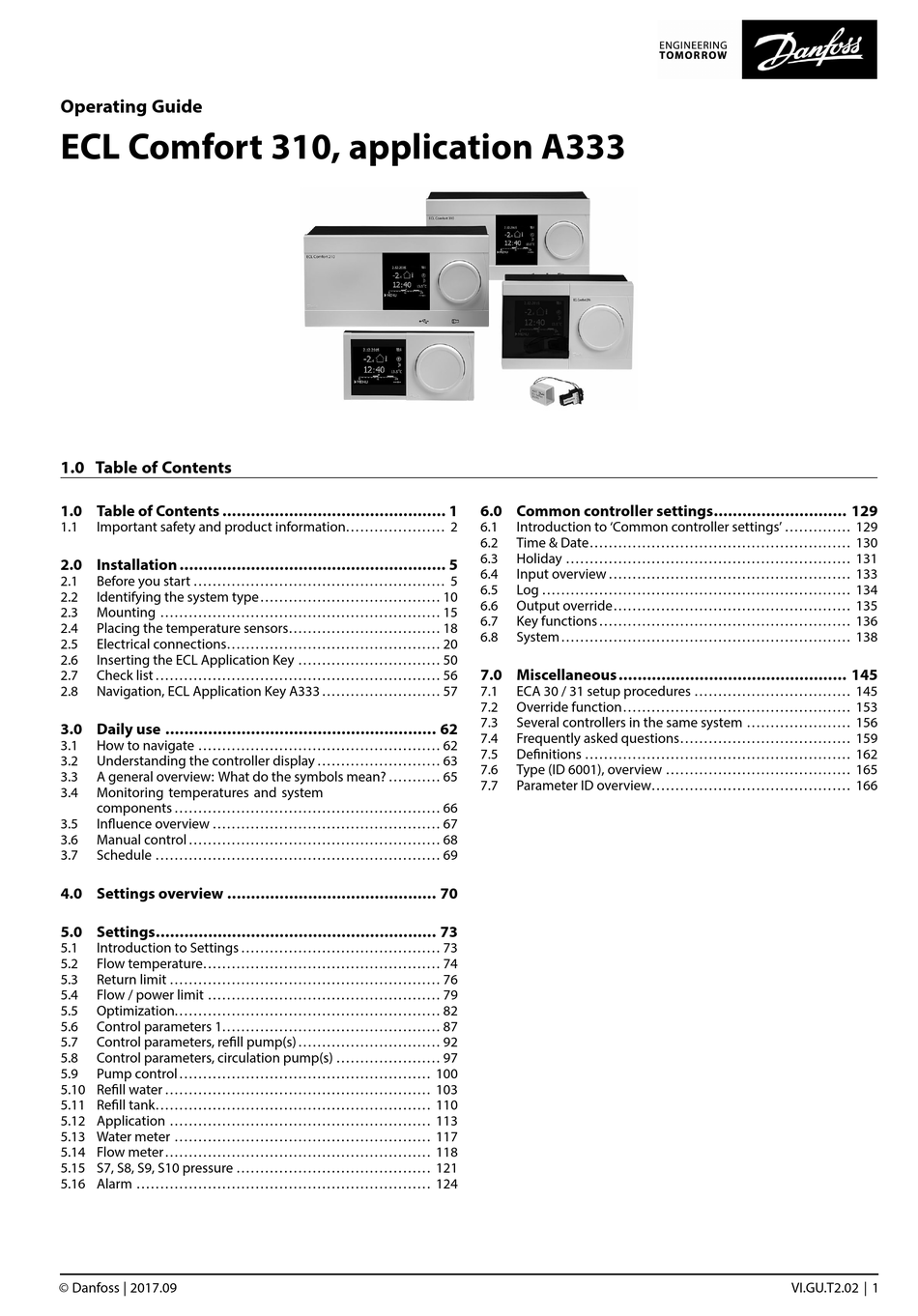 DANFOSS ECL COMFORT 310 OPERATING MANUAL Pdf Download | ManualsLib