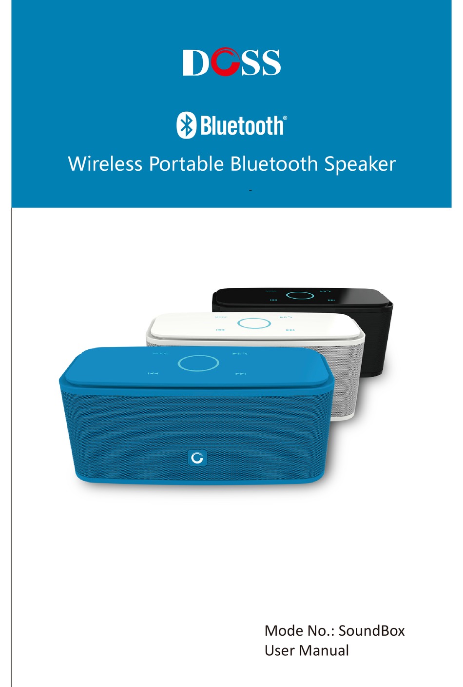 doss soundbox xl manual