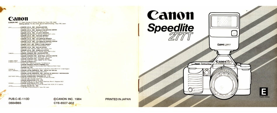 canon 277t flash