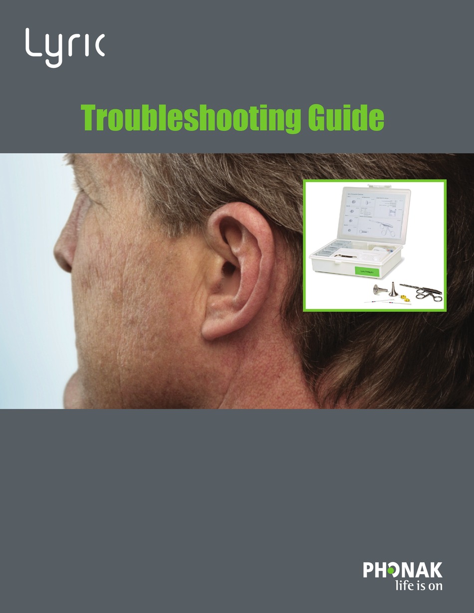 PHONAK LYRIC TROUBLESHOOTING MANUAL Pdf Download ManualsLib