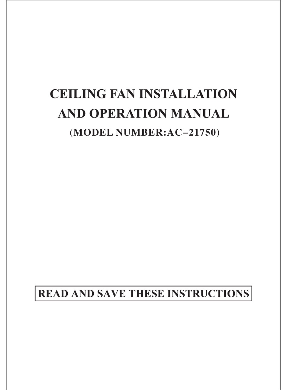 Kendal Lighting Ac 21750 Installation And Operation Manual Pdf Download Manualslib