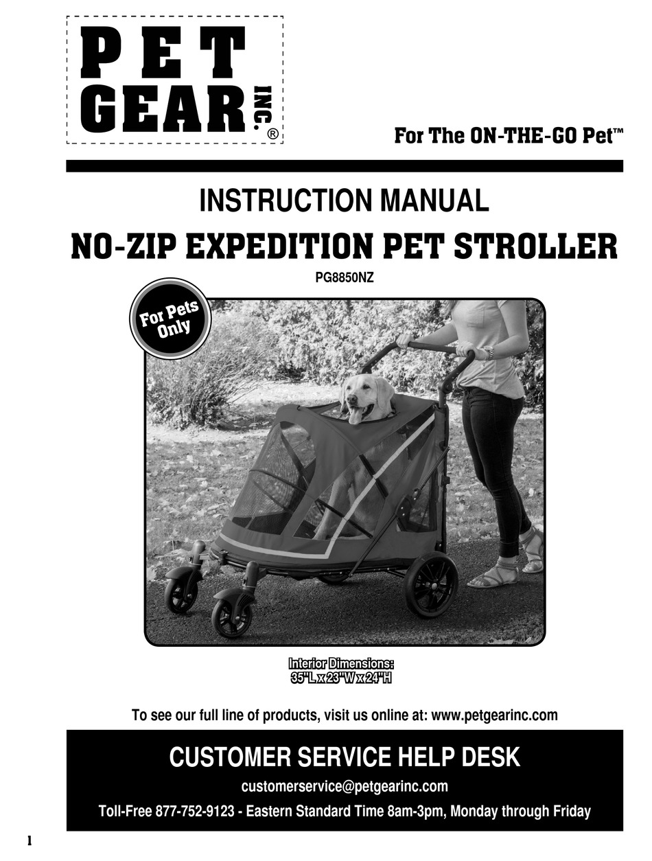 PET GEAR ONTHEGO PET PG8850NZ INSTRUCTION MANUAL Pdf Download ManualsLib