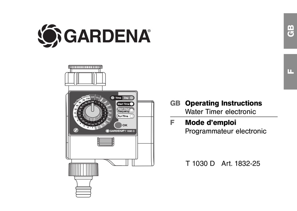 Gardena T 1030 D Operating Instructions Manual Pdf Download Manualslib