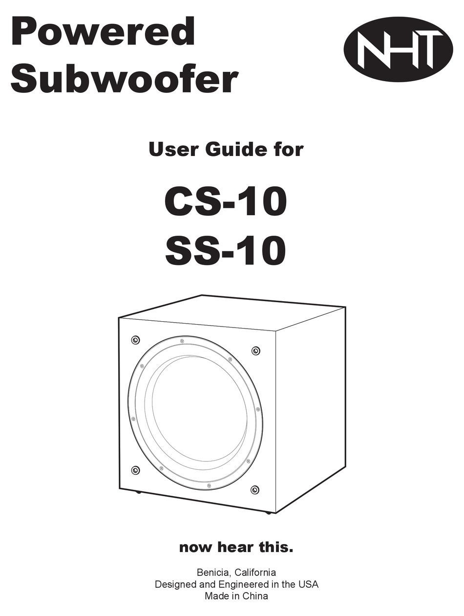 nht cs 10 subwoofer