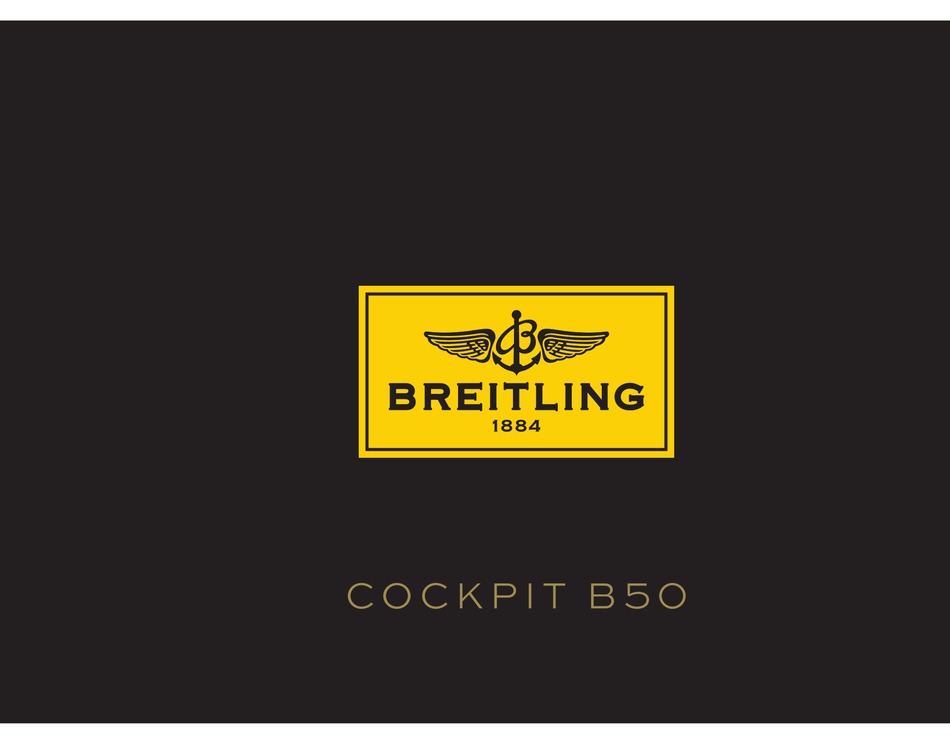 Breitling Cockpit B50 User Manual Pdf Download Manualslib