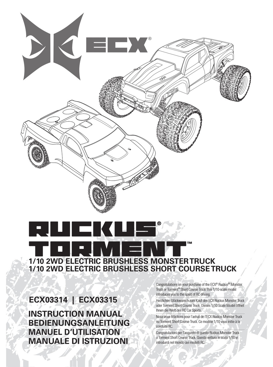 ECX ECX03314 INSTRUCTION MANUAL Pdf Download ManualsLib