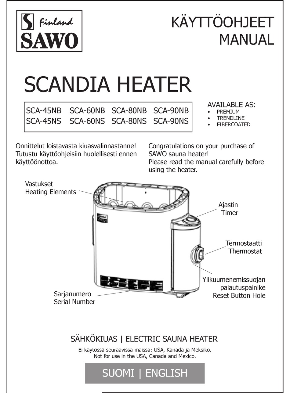 Sawo Sca 45nb Manual Pdf Download Manualslib