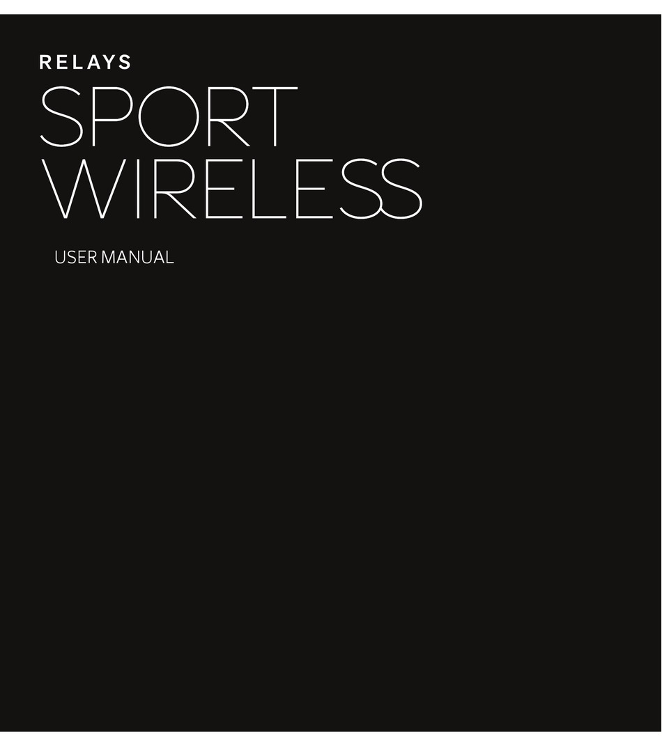 SOL REPUBLIC RELAYS SPORT WIRELESS USER MANUAL Pdf Download ManualsLib