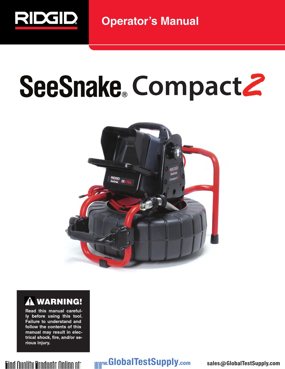 RIDGID SEESNAKE COMPACT2 OPERATOR'S MANUAL Pdf Download ManualsLib