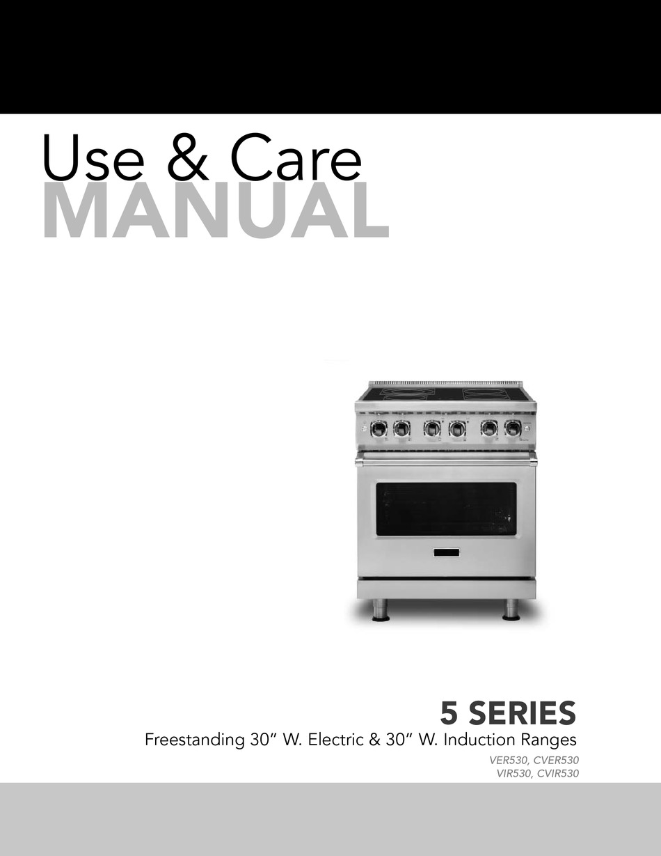 VIKING RANGE VER530 USE AND CARE MANUAL Pdf Download ManualsLib