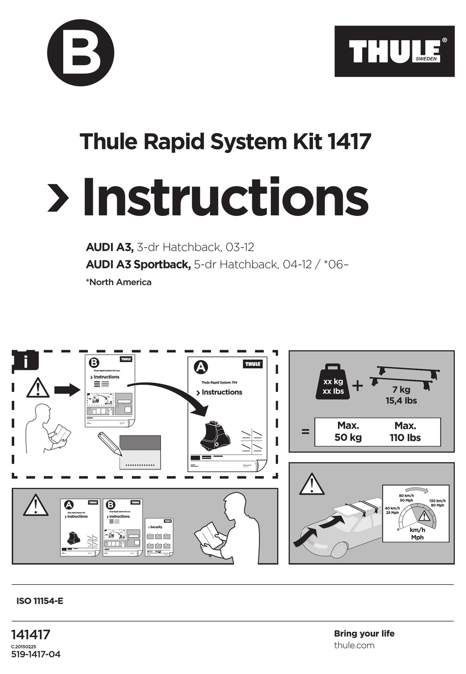 THULE 1417 INSTRUCTION MANUAL Pdf Download ManualsLib