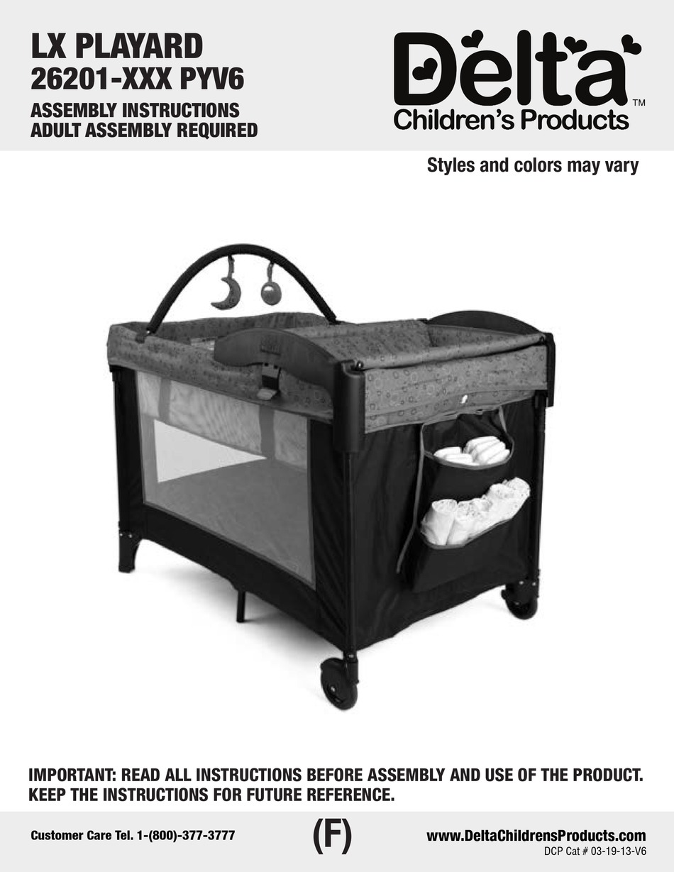 delta lx deluxe play yard