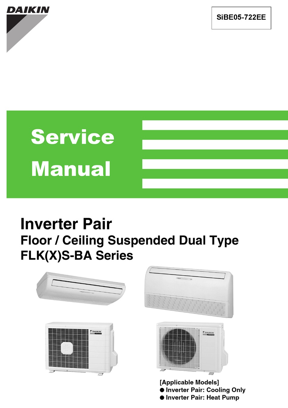 DAIKIN FLKS25BAVMB SERVICE MANUAL Pdf Download | ManualsLib