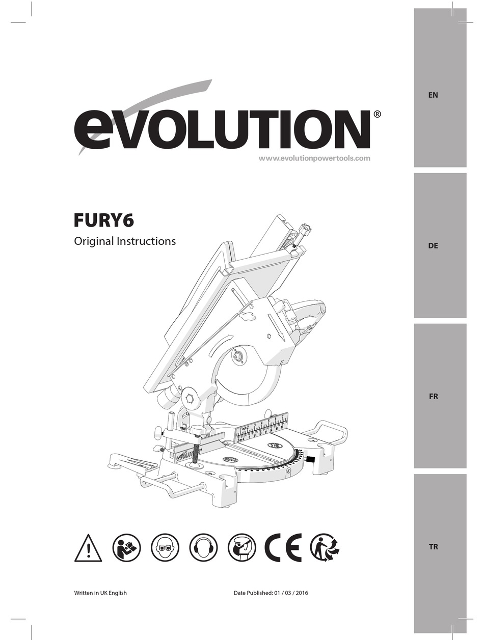 EVOLUTION FURY62102 ORIGINAL INSTRUCTIONS MANUAL Pdf Download ManualsLib