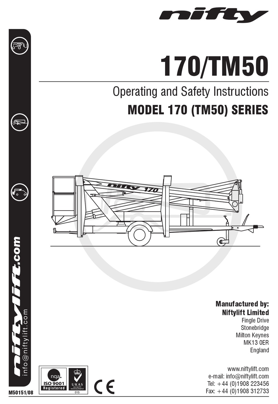 NIFTY 170H SERIES OPERATING AND SAFETY INSTRUCTIONS MANUAL Pdf Download