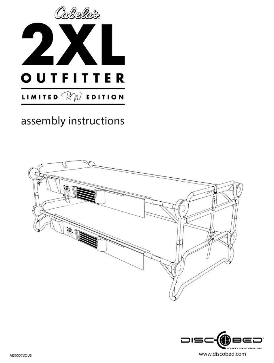 DISCOBED 2XL OUTFITTER ASSEMBLY INSTRUCTIONS MANUAL Pdf Download