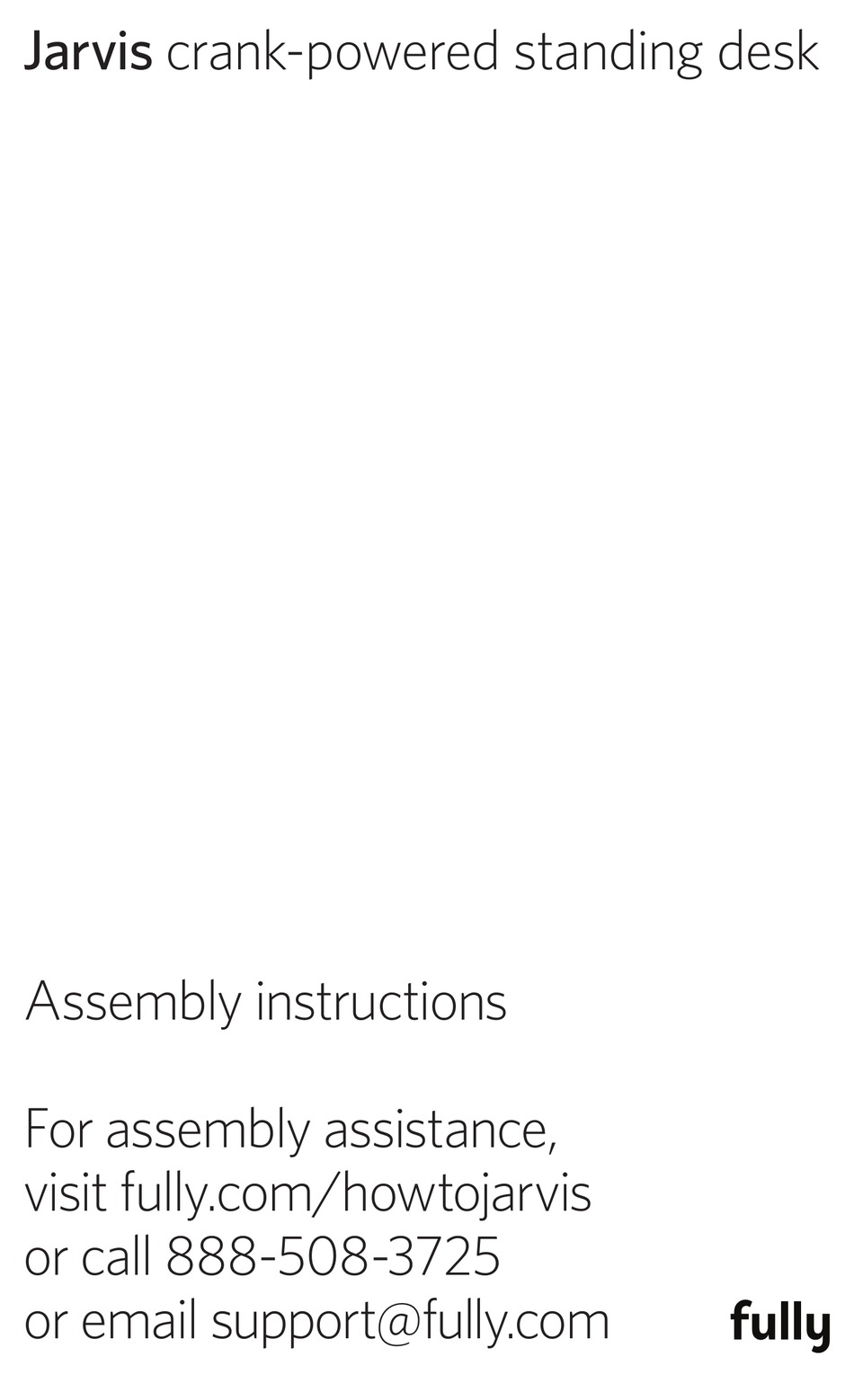 FULLY JARVIS ASSEMBLY INSTRUCTIONS MANUAL Pdf Download ManualsLib