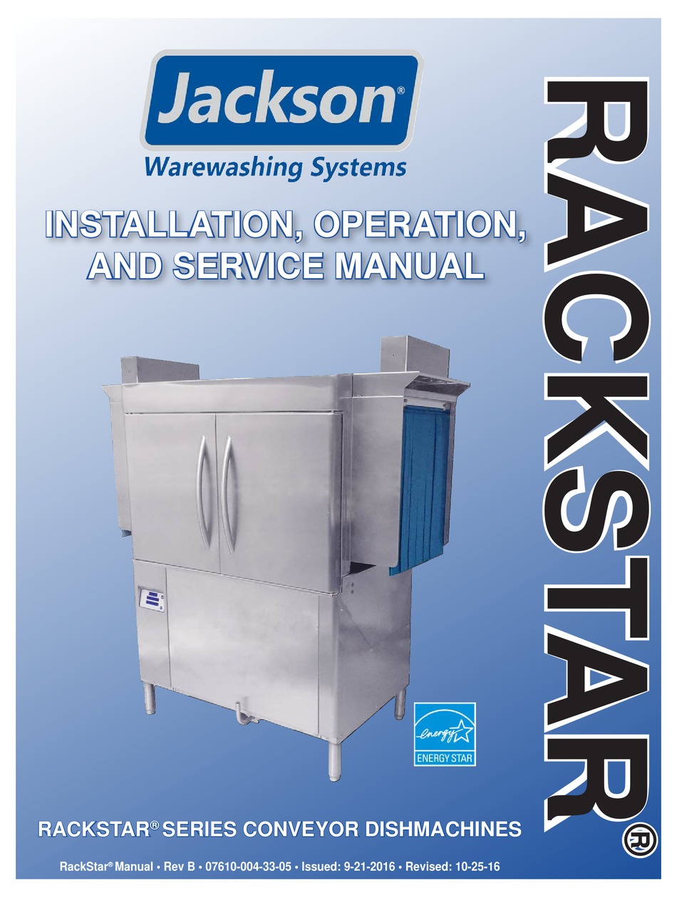 Jackson Rackstar 44 Installation Operation And Service Manual Pdf Download Manualslib