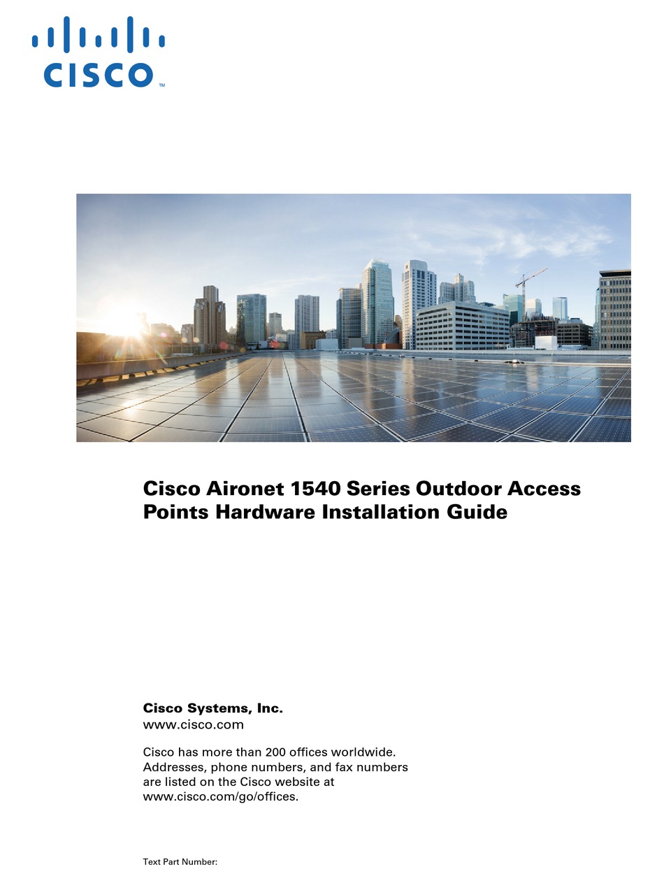 Cisco Air Ap1542i K Installation Manual Pdf Download Manualslib