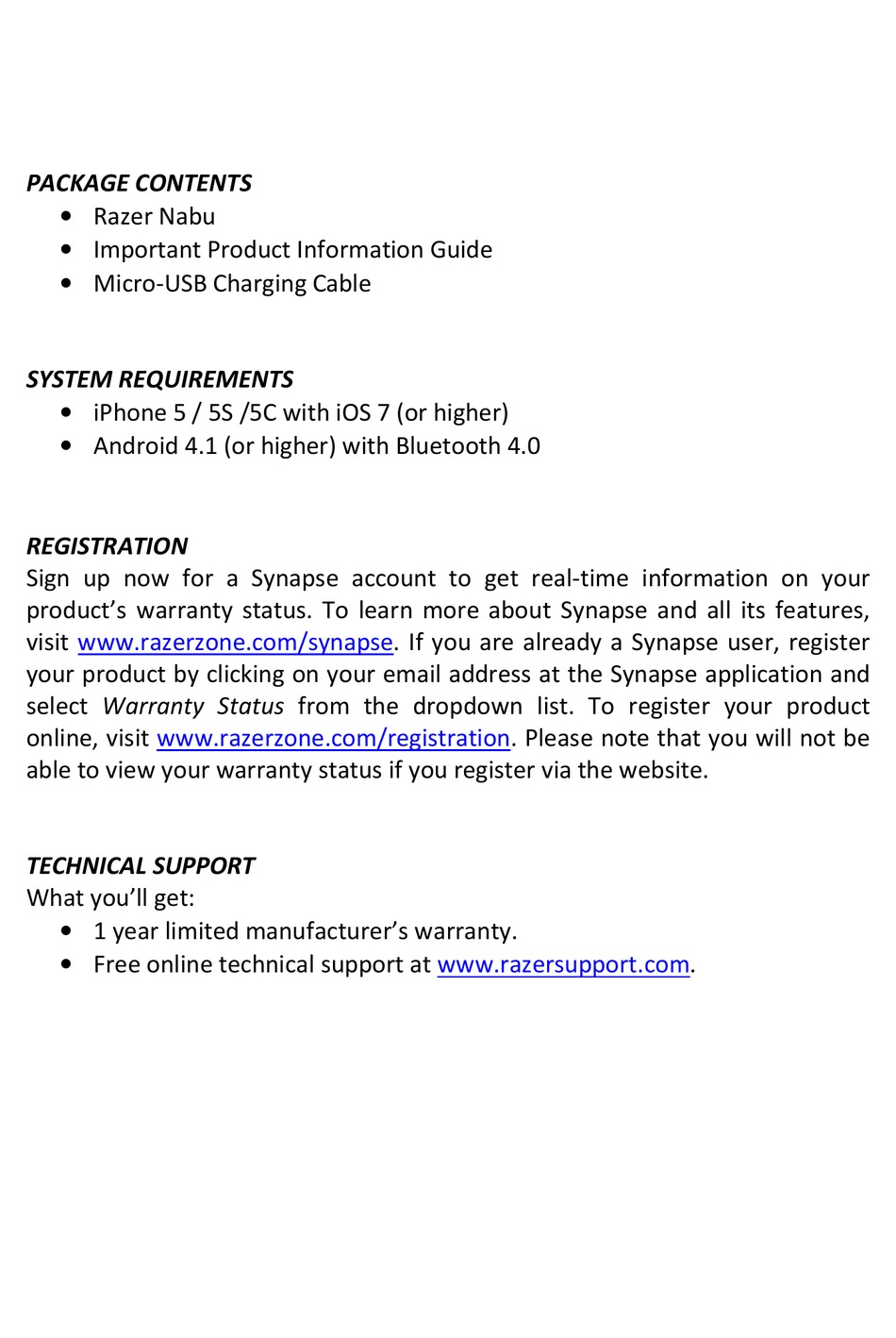 razer nabu watch manual