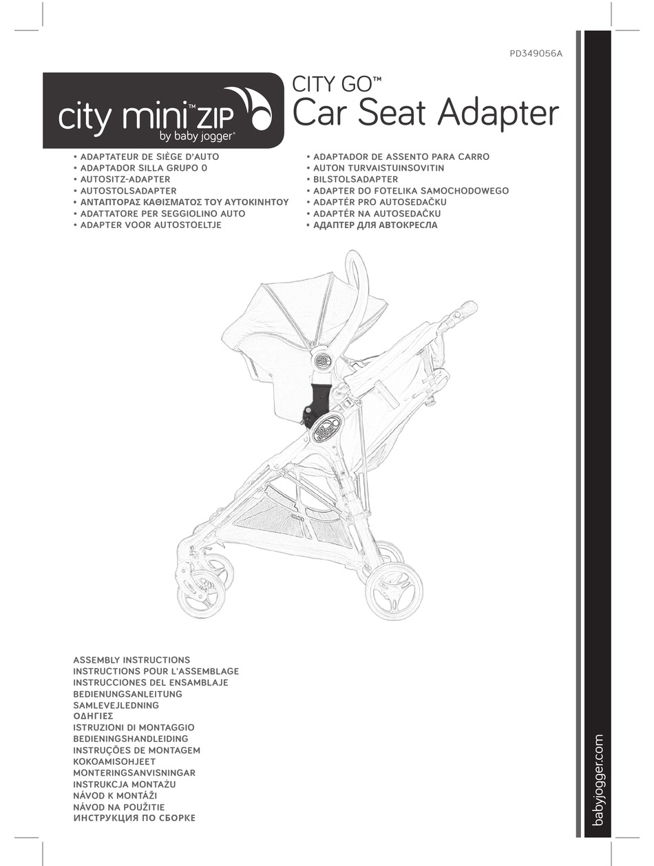 BABY JOGGER CITY GO PD349056A ASSEMBLY INSTRUCTIONS MANUAL Pdf Download