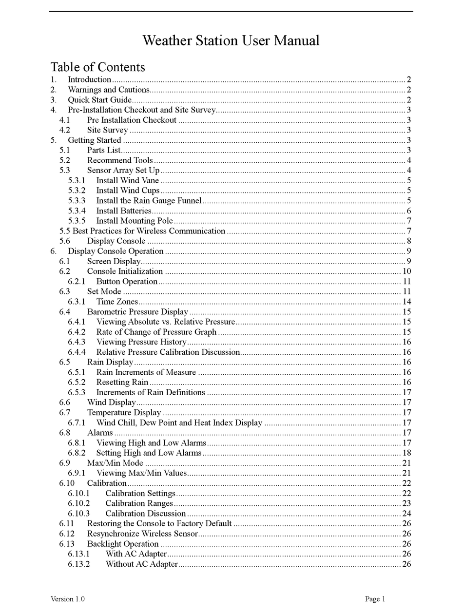 AMBIENT WEATHER WH2902 USER MANUAL Pdf Download ManualsLib