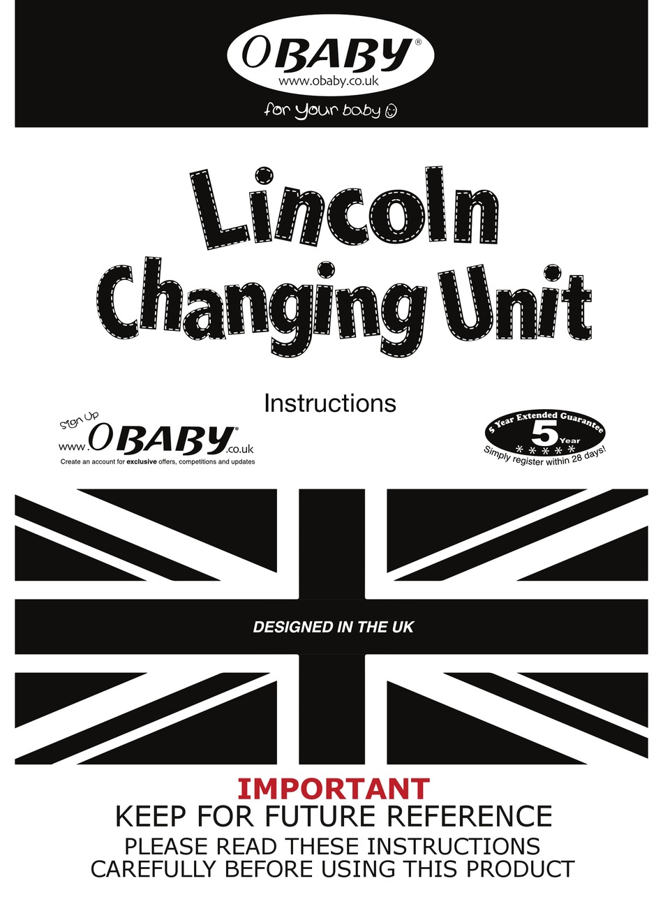 Obaby lincoln shop changing unit