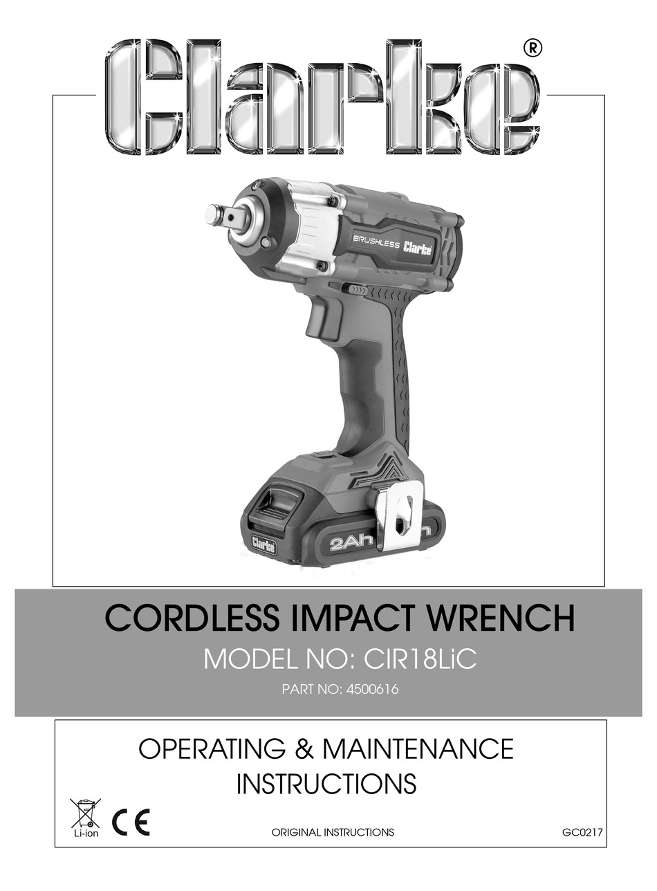 clarke cordless impact wrench