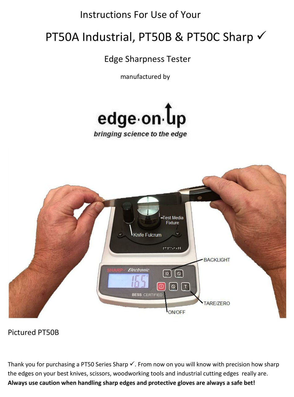 PT50A Edge-On-Up Sharpness Tester Industrial