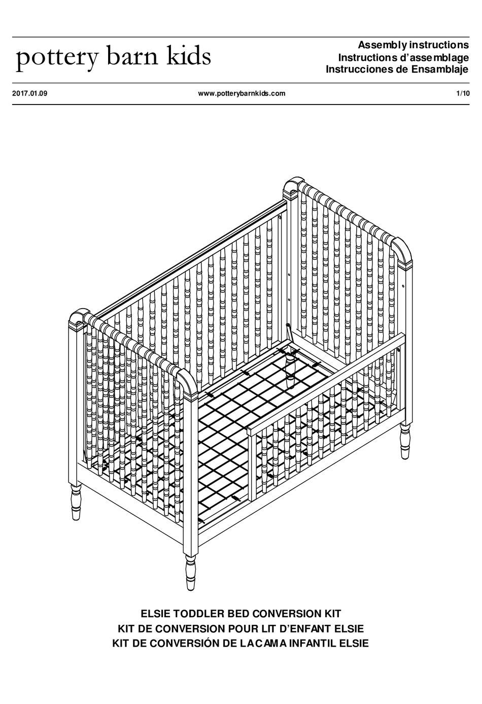 kendall crib assembly instructions