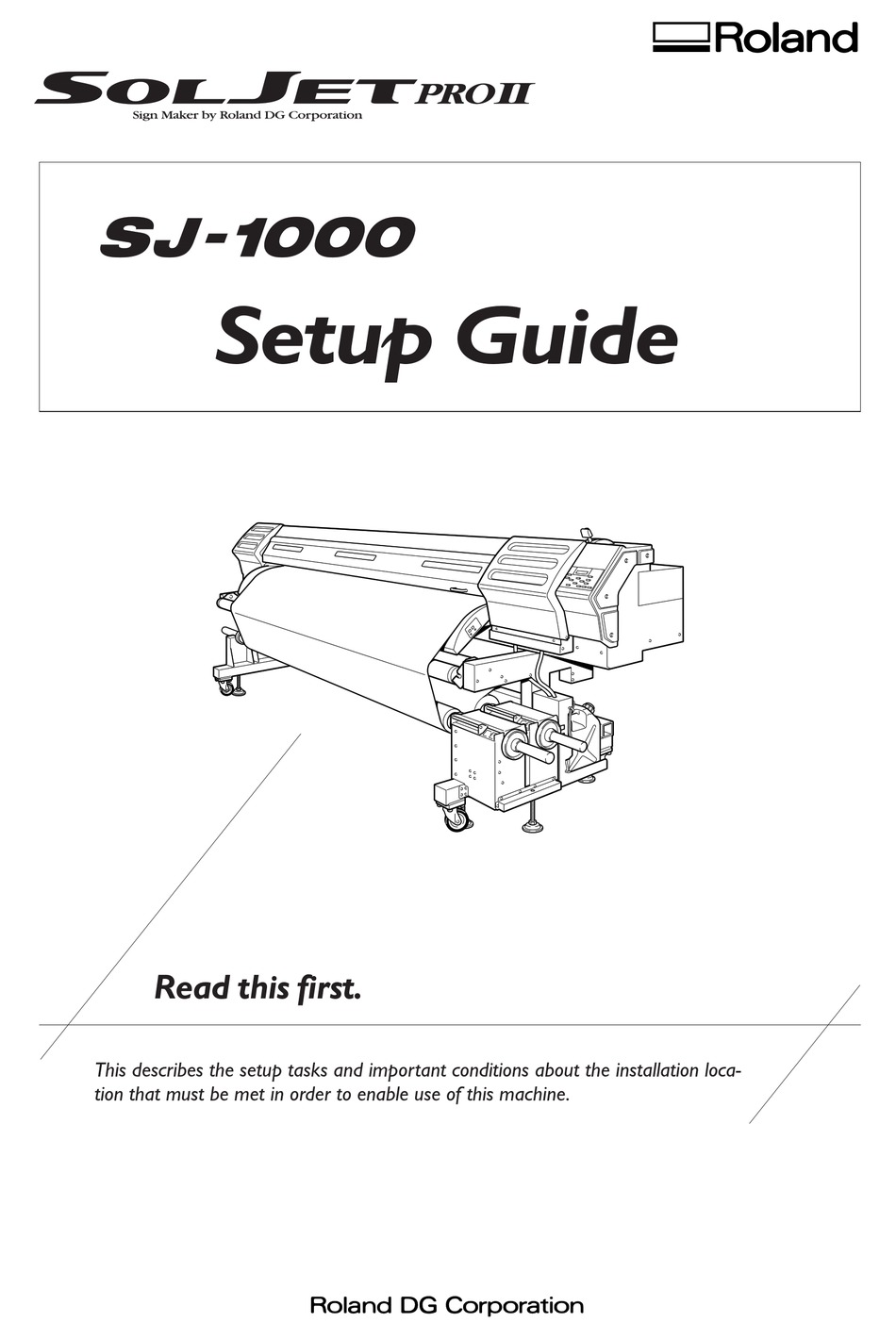 SolJet Pro II V SJ-1000 SJ-1045EX Service Manual for ROLAND Hi-Fi Jet Pro II 