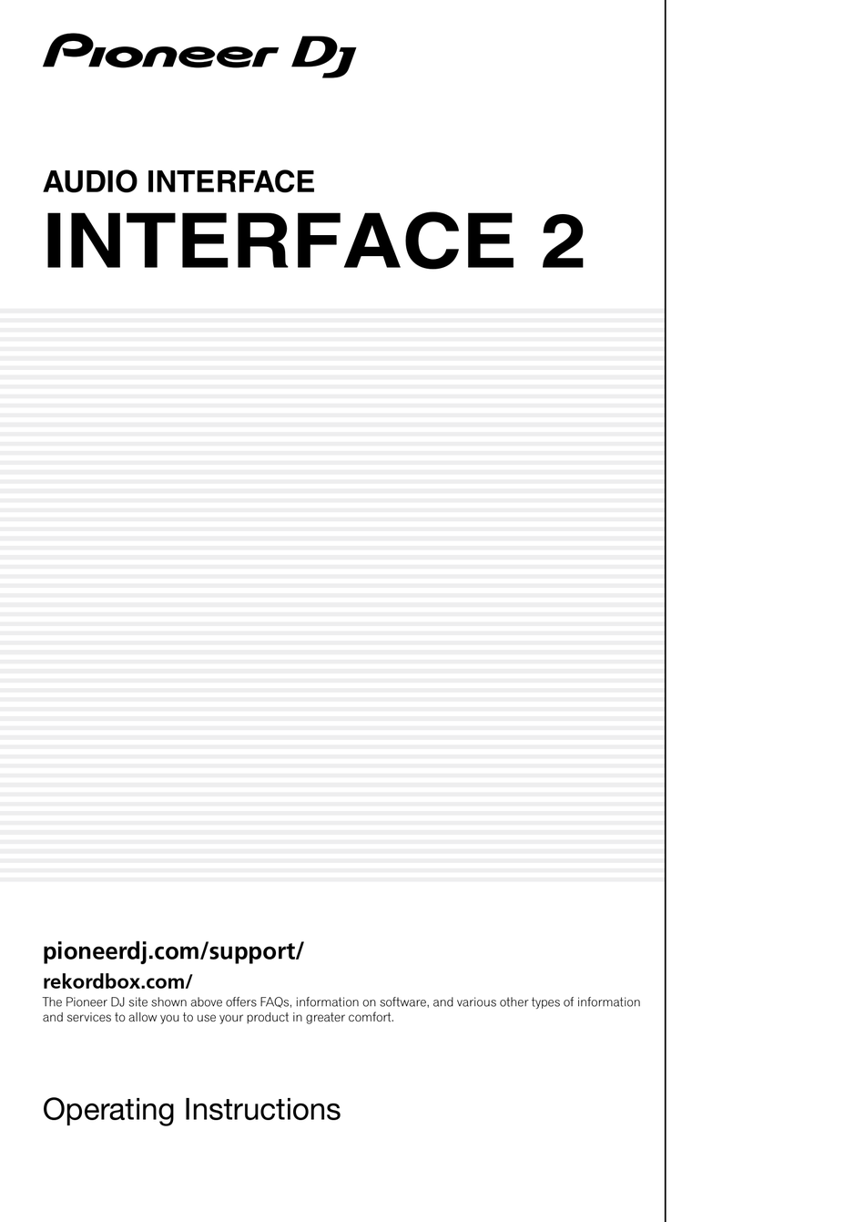 Rekordbox interface 2 manual