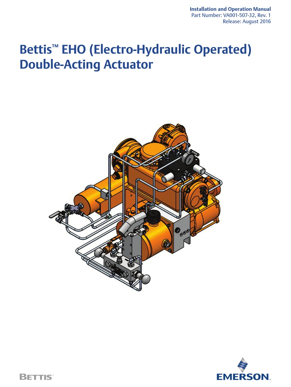 EMERSON BETTIS EHO INSTALLATION AND OPERATION MANUAL Pdf Download
