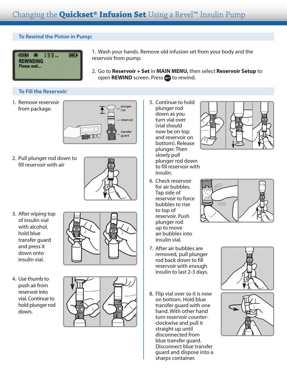 MEDTRONIC QUICKSET INFUSION SET CHANGE INSTRUCTIONS Pdf Download ...