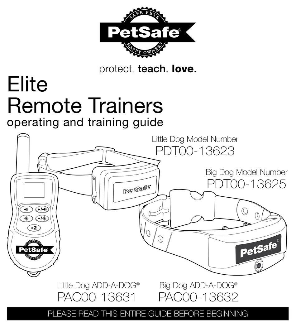 PETSAFE PDT0013623 OPERATING AND TRAINING MANUAL Pdf Download ManualsLib