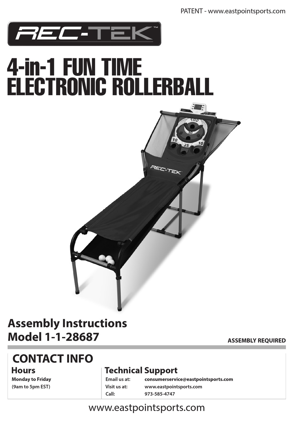 RECTEK 1128687 ASSEMBLY INSTRUCTIONS MANUAL Pdf Download ManualsLib