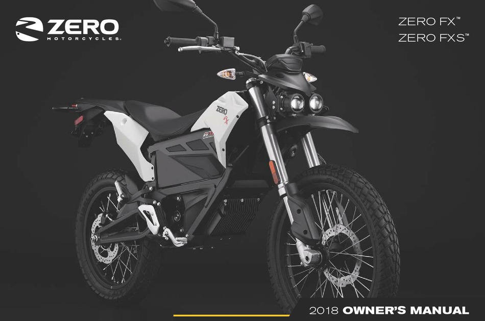 Zero Fx 2018 Owner's Manual Pdf Download 