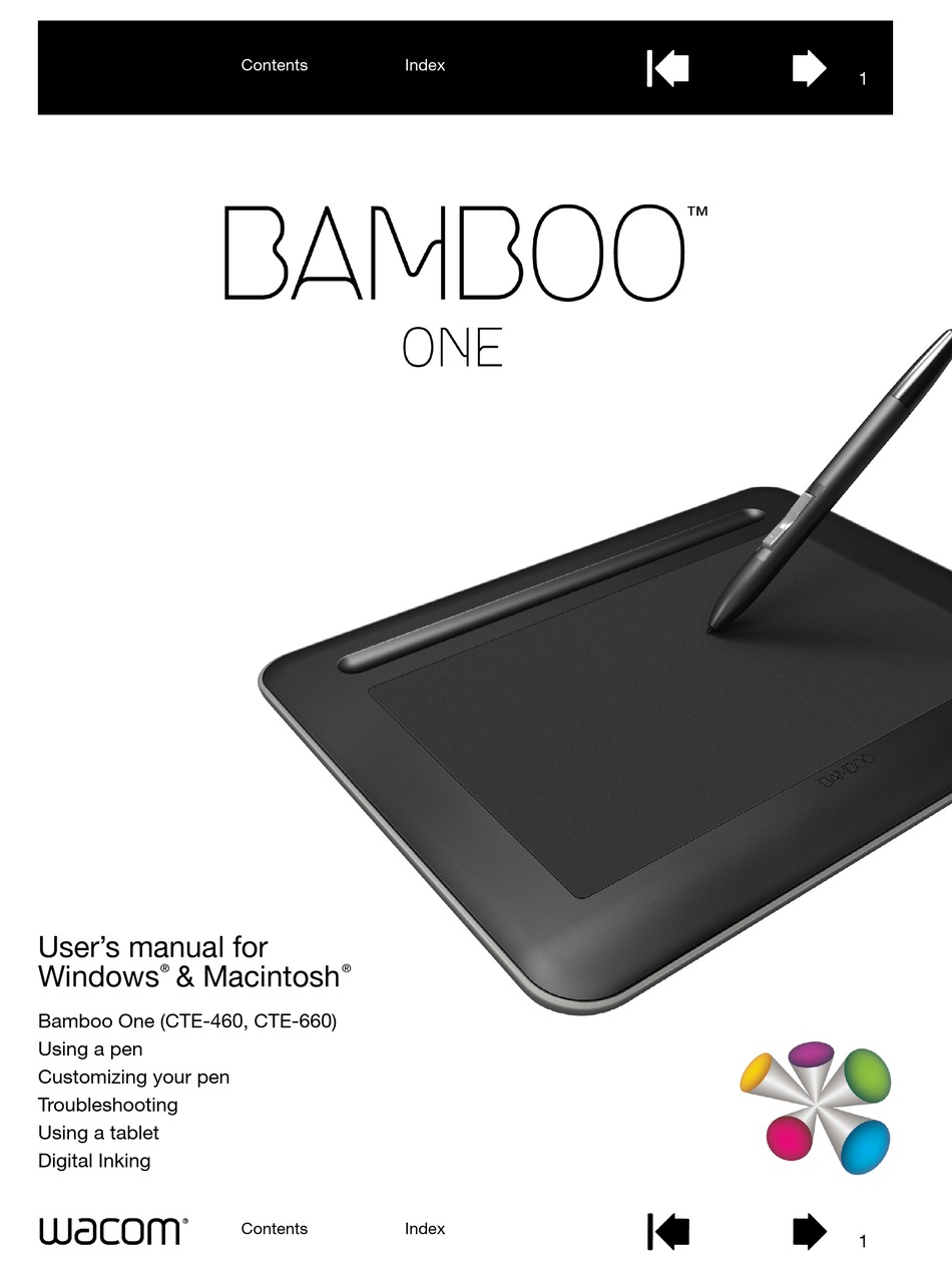 wacom bamboo ctl471 pen tablet for pc/mac (black and lime) driver