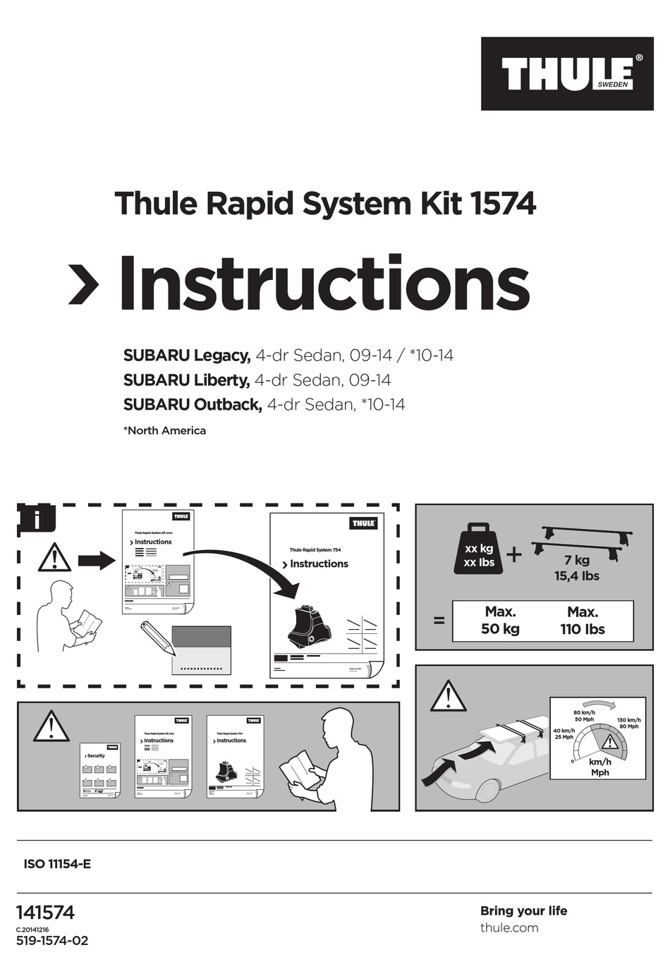 THULE 1574 INSTRUCTIONS Pdf Download ManualsLib