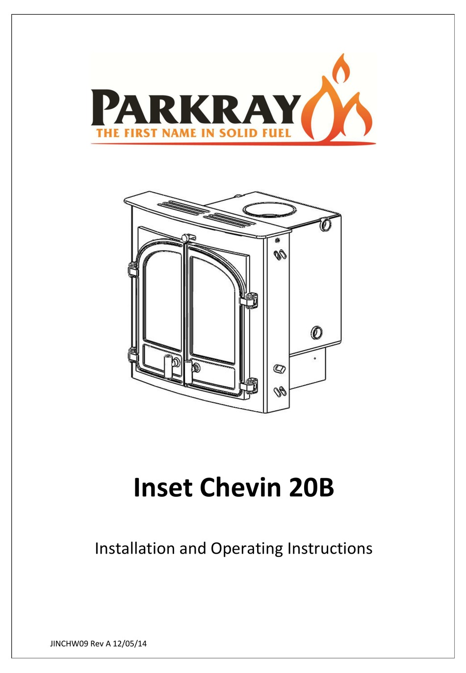 PARKRAY INSET CHEVIN 20B INSTALLATION AND OPERATING INSTRUCTIONS MANUAL Pdf  Download | ManualsLib