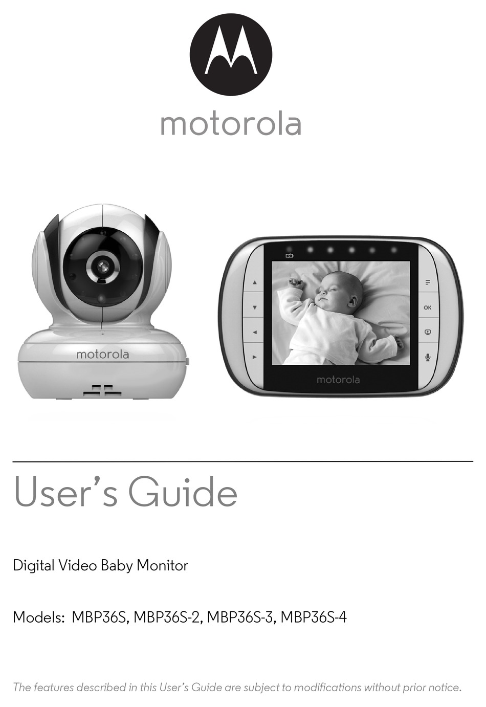 Motorola Mbp36/2 Baby Monitor  Additional Camera And Power Adapter 
