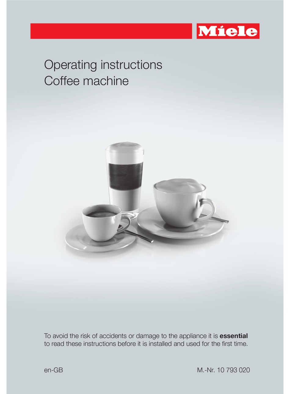 Miele Cm5300 Operating Instructions Manual Pdf Download Manualslib